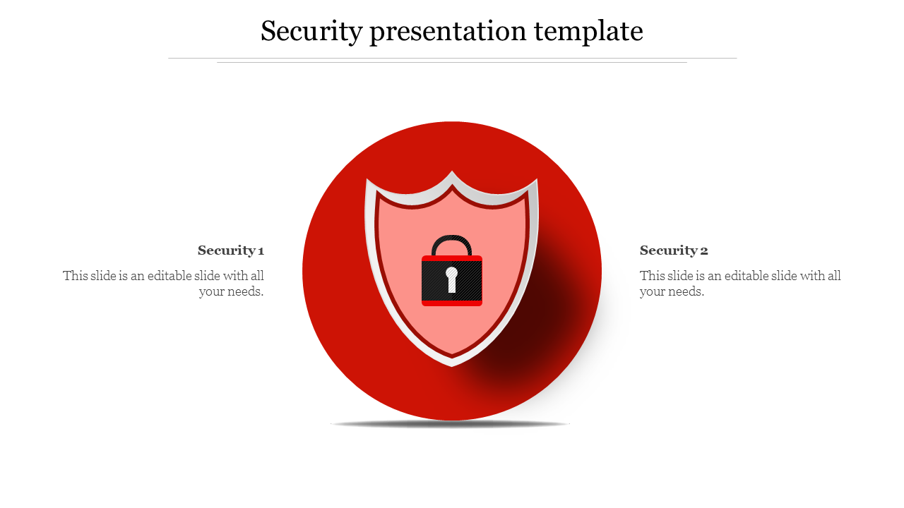 security presentation template-Red